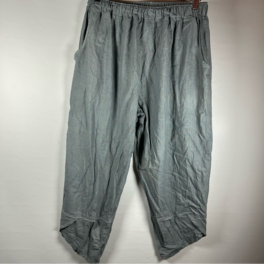 Farmhouse wide leg linen pants